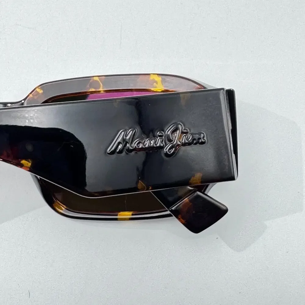 Maui Jim Sunglasses Kupale MP-RM MJ639 10 Dark Havana Rectangle Polarized 55mm